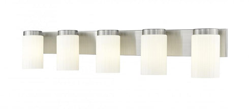Z-Lite Burk 5 Light Vanity in Brushed Nickel Finish Model: 746-5V-BN