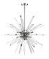 Z-Lite Burst 10 Light Chandelier in Chrome Finish Model: 4003-10CH