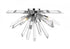 Z-Lite Burst 4 Light Flush Mount in Chrome Finish Model: 4003-F-CH