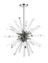Z-Lite Burst 8 Light Chandelier in Chrome Finish Model: 4003-8CH