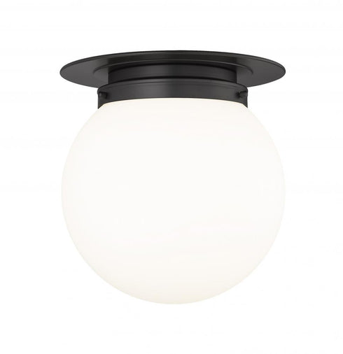 Z-Lite Calhoun 1 Light Flush Mount in Heritage Brass Finish Model: 7505F13-HBR