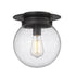 Z-Lite Calhoun 1 Light Flush Mount in Heritage Brass Finish Model: 7505F9-HBR