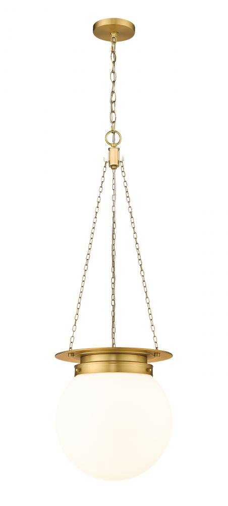 Z-Lite Calhoun 1 Light Pendant in Heritage Brass Finish Model: 7505P13-HBR