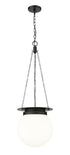 Z-Lite Calhoun 1 Light Pendant in Heritage Brass Finish Model: 7505P13-HBR