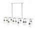 Z-Lite Calliope 12 Light Linear Chandelier in Polished Nickel Finish Model: 617-12L-PN