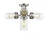 Z-Lite Calliope 4 Light Semi Flush Mount in Polished Nickel Finish Model: 617SF-PN