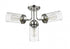 Z-Lite Calliope 4 Light Semi Flush Mount in Polished Nickel Finish Model: 617SF-PN