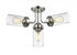Z-Lite Calliope 4 Light Semi Flush Mount in Polished Nickel Finish Model: 617SF-PN