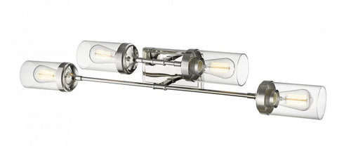 Z-Lite Calliope 4 Light Vanity in Polished Nickel Finish Model: 617-4V-PN