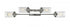 Z-Lite Calliope 4 Light Vanity in Polished Nickel Finish Model: 617-4V-PN