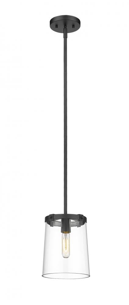 Z-Lite Callista 1 Light Pendant in Matte Black Finish Model: 3032MP-MB