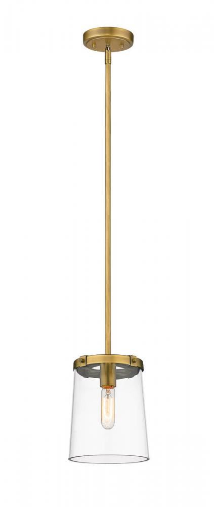 Z-Lite Callista 1 Light Pendant in Matte Black Finish Model: 3032MP-MB