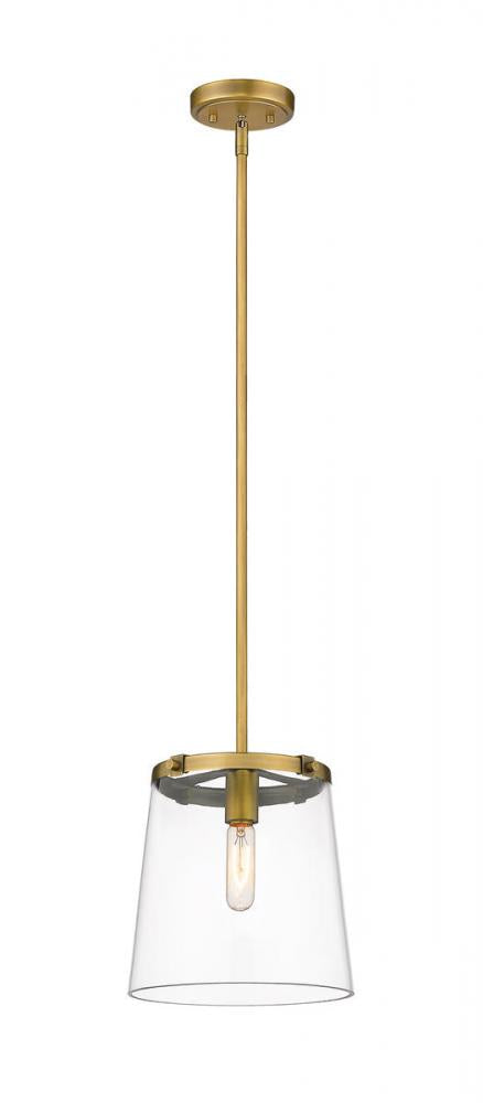 Z-Lite Callista 1 Light Pendant in Matte Black Finish Model: 3032P10-MB