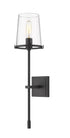Z-Lite Callista 1 Light Wall Sconce in Matte Black Finish Model: 3032-1S-MB