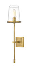 Z-Lite Callista 1 Light Wall Sconce in Matte Black Finish Model: 3032-1S-MB