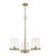 Z-Lite Callista 3 Light Chandelier in Matte Black Finish Model: 3032-3MB
