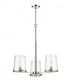 Z-Lite Callista 3 Light Chandelier in Matte Black Finish Model: 3032-3MB