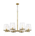 Z-Lite Callista 8 Light Chandelier in Matte Black Finish Model: 3032-8MB