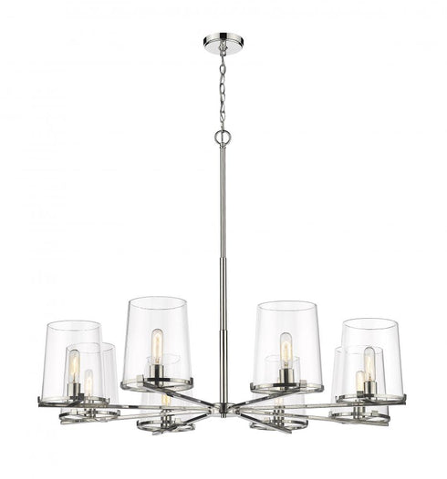 Z-Lite Callista 8 Light Chandelier in Matte Black Finish Model: 3032-8MB