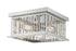 Z-Lite Camellia 2 Light Flush Mount in Brushed Nickel Finish Model: 333F2BN