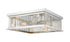 Z-Lite Camellia 4 Light Flush Mount in Brushed Nickel Finish Model: 333F4BN