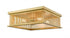 Z-Lite Camellia 4 Light Flush Mount in Brushed Nickel Finish Model: 333F4BN
