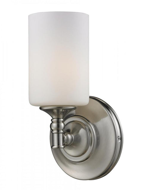 Z-Lite Cannondale 1 Light Wall Sconce in Brushed Nickel Finish Model: 2102-1S