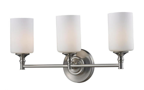 Z-Lite Cannondale 3 Light Vanity in Brushed Nickel Finish Model: 2102-3V