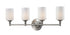 Z-Lite Cannondale 4 Light Vanity in Brushed Nickel Finish Model: 2102-4V