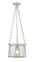 Z-Lite Cape Harbor 1 Light Pendant in Brushed Nickel Finish Model: 7503P13-BN