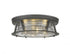 Z-Lite Cape Harbor 4 Light Flush Mount in Bronze Finish Model: 491F4-BRZ