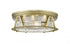 Z-Lite Cape Harbor 4 Light Flush Mount in Bronze Finish Model: 491F4-BRZ