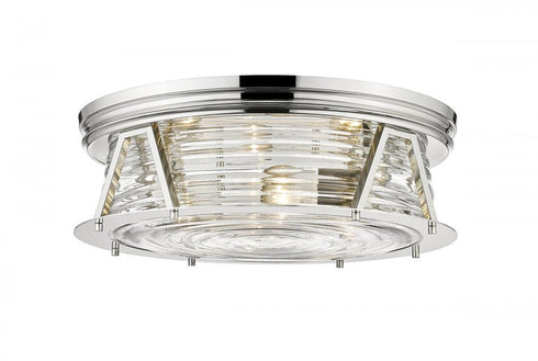 Z-Lite Cape Harbor 4 Light Flush Mount in Bronze Finish Model: 491F4-BRZ