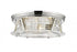 Z-Lite Cape Harbor 4 Light Flush Mount in Bronze Finish Model: 491F4-BRZ