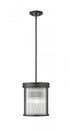 Z-Lite Carnaby 3 Light Pendant in Matte Black Finish Model: 7504P10-MB