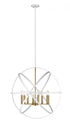 Z-Lite Cavallo 8 Light Chandelier in Hammered Bronze + Olde Brass Finish Model: 463-30HBRZ-OBR