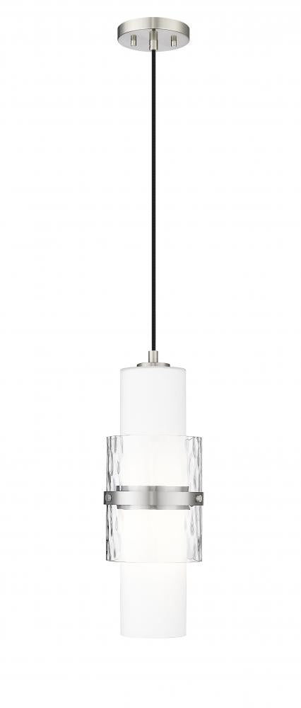 Z-Lite Cayden 1 Light Pendant in Brushed Nickel Finish Model: 1946P-BN