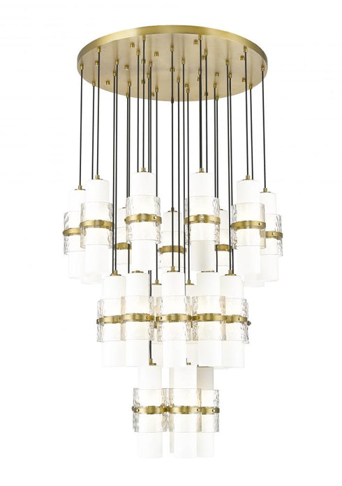 Z-Lite Cayden 27 Light Chandelier in Brushed Nickel Finish Model: 1946P-27R-BN