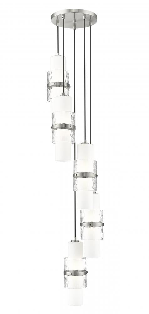 Z-Lite Cayden 5 Light Chandelier in Brushed Nickel Finish Model: 1946P-5R-BN
