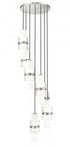 Z-Lite Cayden 7 Light Chandelier in Brushed Nickel Finish Model: 1946P-7R-BN