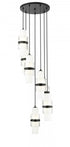 Z-Lite Cayden 7 Light Chandelier in Brushed Nickel Finish Model: 1946P-7R-BN
