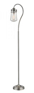 Z-Lite Celeste 1 Light Floor Lamp in Brushed Nickel Finish Model: FL120-BN