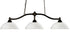 Z-Lite Chance 3 Light Billiard in Bronze Finish Model: 147BRZ-DMO14