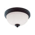 Z-Lite Chelsey 2 Light Flush Mount in Brushed Nickel Finish Model: 314F2-BN