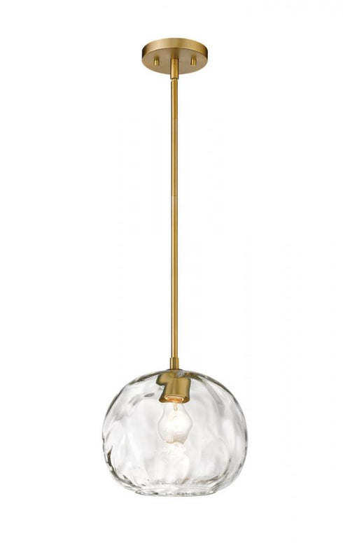 Z-Lite Chloe 1 Light Pendant in Brushed Nickel Finish Model: 490P10-BN