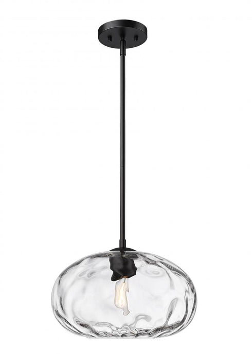 Z-Lite Chloe 1 Light Pendant in Brushed Nickel Finish Model: 490P14-BN