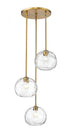 Z-Lite Chloe 3 Light Chandelier in Brushed Nickel Finish Model: 490P10-3R-BN