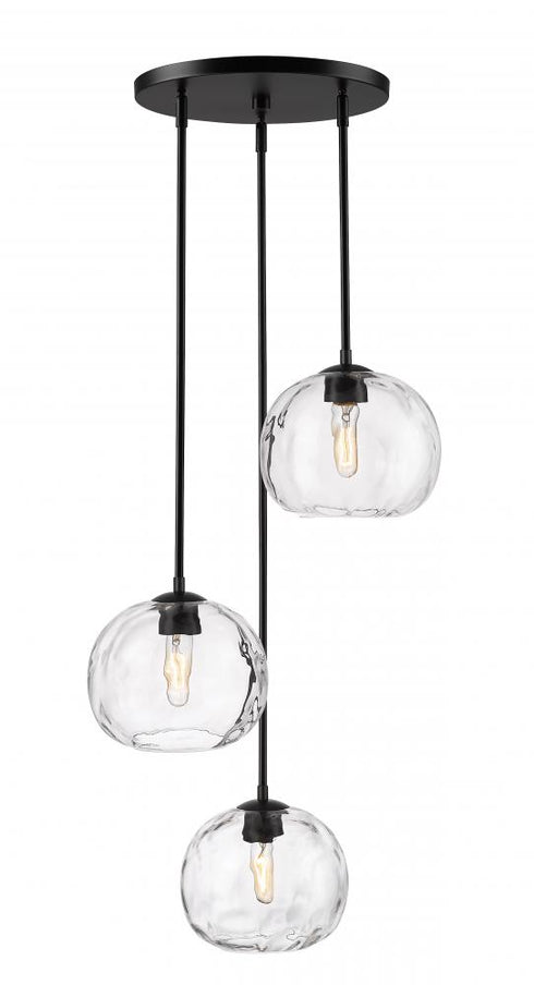 Z-Lite Chloe 3 Light Chandelier in Brushed Nickel Finish Model: 490P10-3R-BN