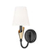 Z-Lite Claudelle 1 Light Wall Sconce in Matte Black Finish Model: 4014-1S-MB