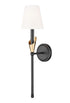Z-Lite Claudelle 1 Light Wall Sconce in Matte Black Finish Model: 4014-1SA-MB